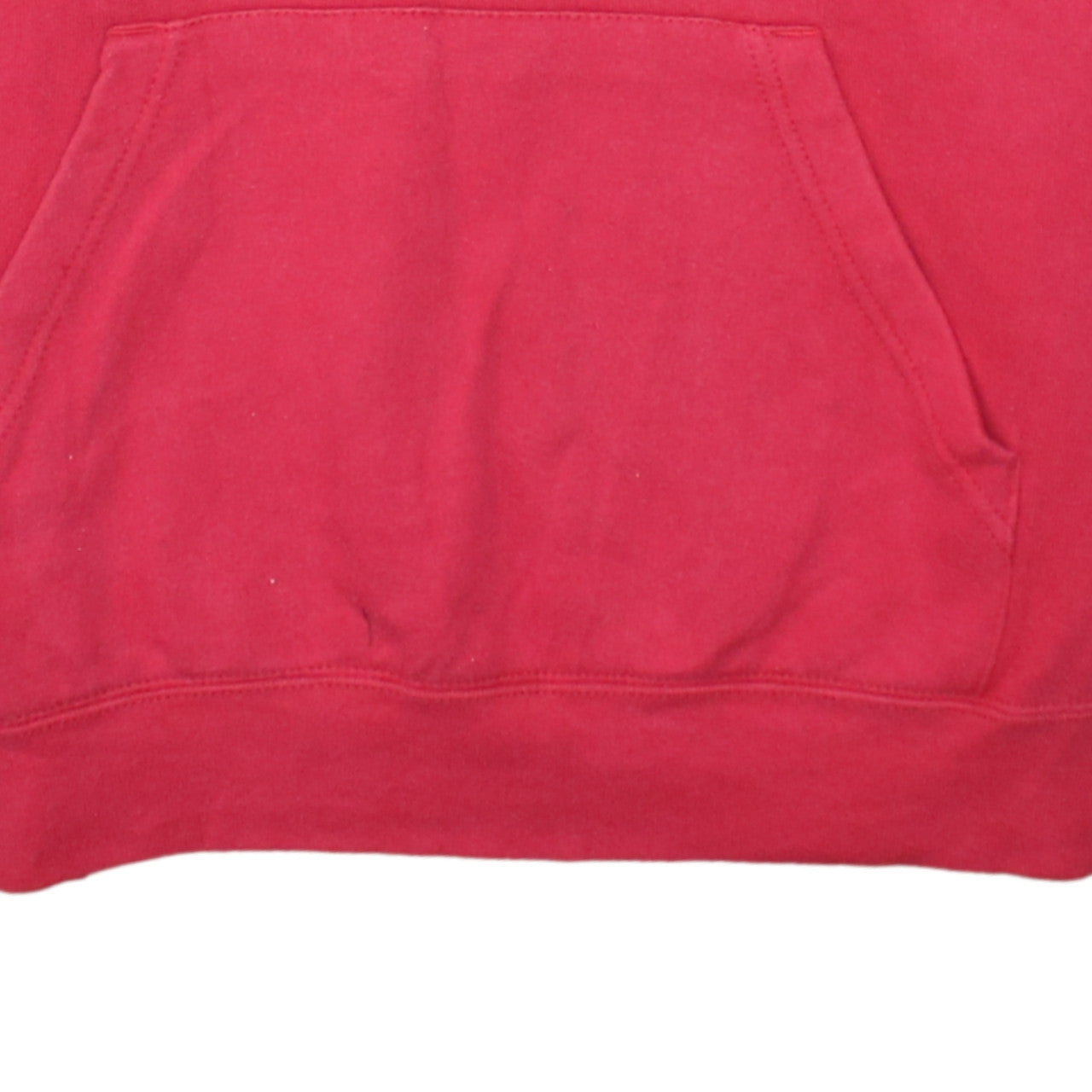 Russell Mens Red Pullover Hoodie Small Fleece Lined Hooded Sweatshirt
