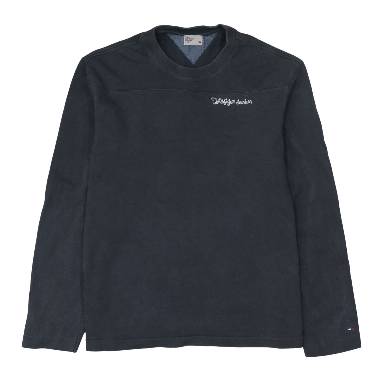 Tommy Hilfiger Men’s Black XL Crew Neck Pullover Sweatshirt