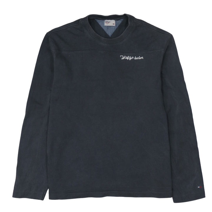 Tommy Hilfiger Men’s Black XL Crew Neck Pullover Sweatshirt