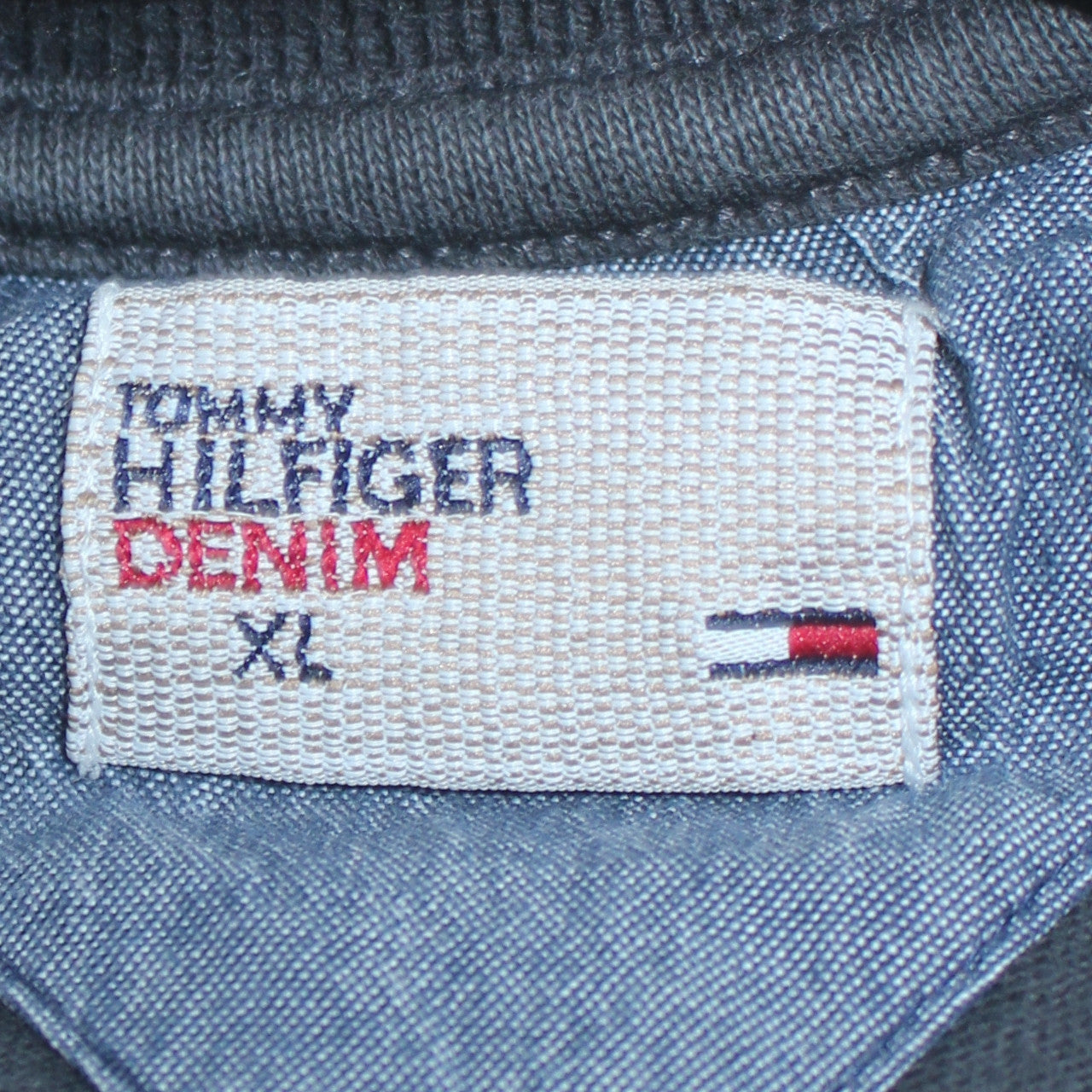 Tommy Hilfiger Men’s Black XL Crew Neck Pullover Sweatshirt