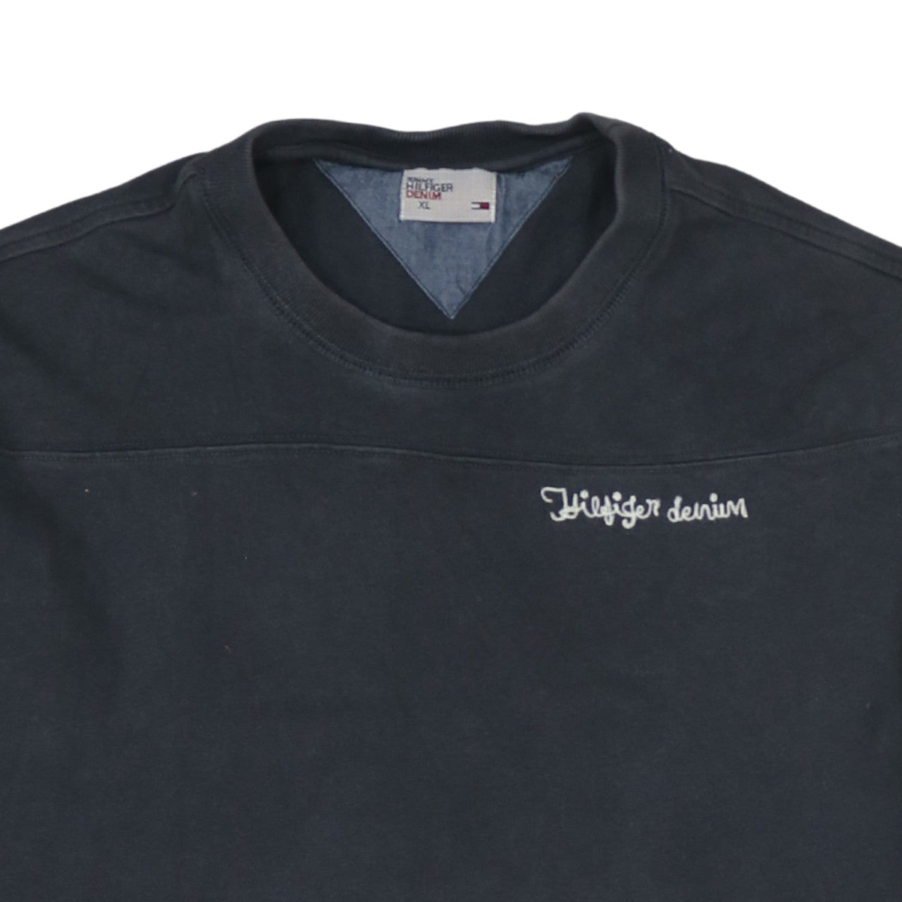 Tommy Hilfiger Men’s Black XL Crew Neck Pullover Sweatshirt