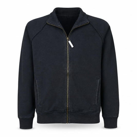 Front view of Levi's California Men's Black, size S, Cotton Full Zip Track Jacket