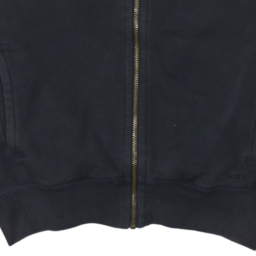 Levi's California Men's Black Size S Cotton Full Zip Track Jacket