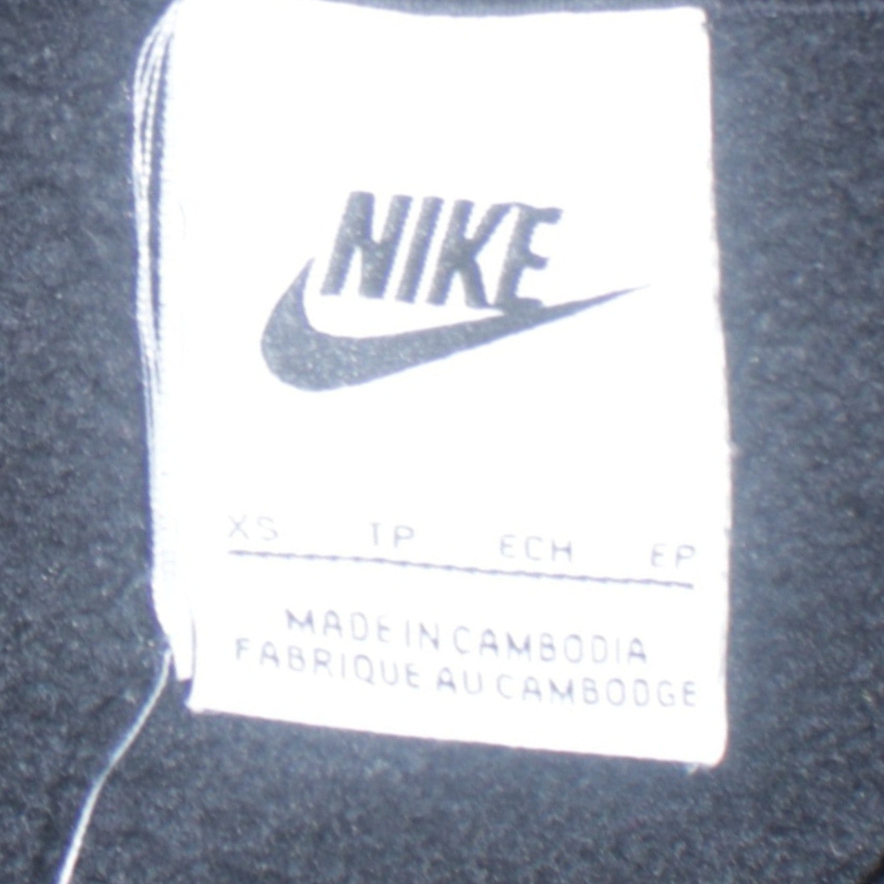 Nike Womens Black XS Pullover Hoodie Cotton Blend Casual Sportswear