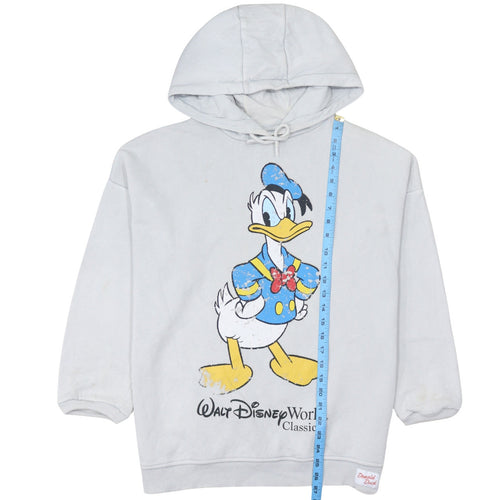 Disney Women’s Grey Donald Duck Pullover Hoodie Size S