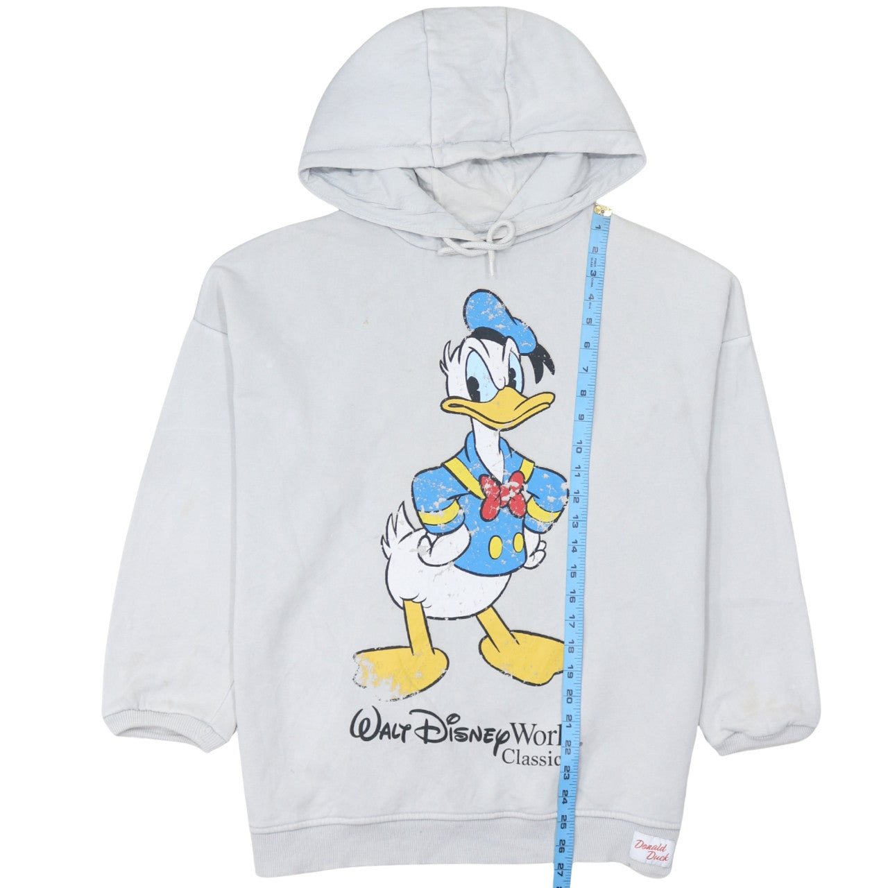 Disney Women’s Grey Donald Duck Pullover Hoodie Size S