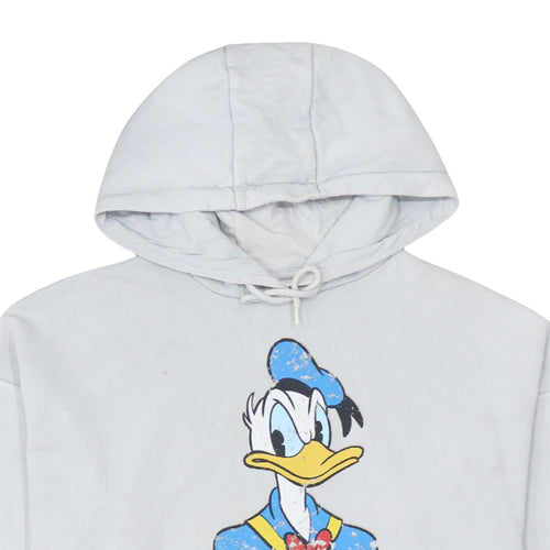 Disney Women’s Grey Donald Duck Pullover Hoodie Size S