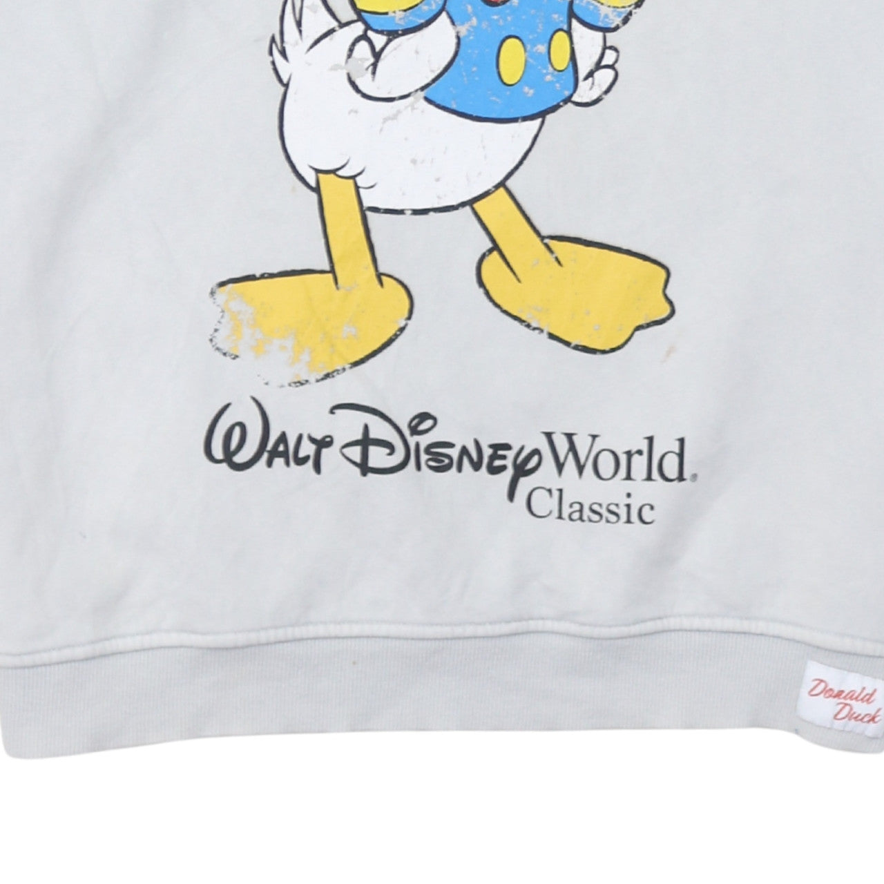 Disney Women’s Grey Donald Duck Pullover Hoodie Size S