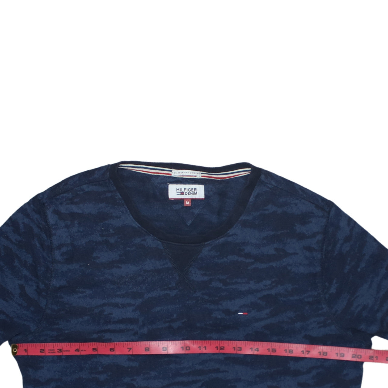 Hilfiger Denim Men's Blue Camouflage Pullover Sweatshirt M