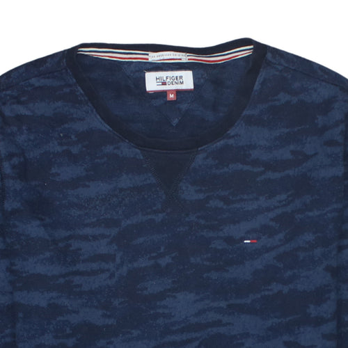 Hilfiger Denim Men's Blue Camouflage Pullover Sweatshirt M