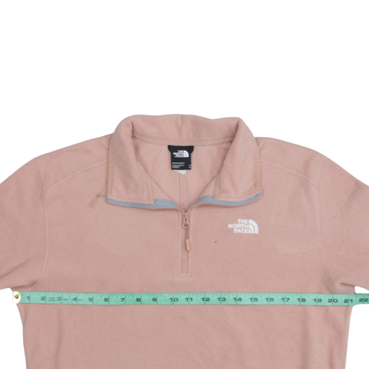 The North Face Women Pink Fleece 1/4 Zip Pullover Sweatshirt M
