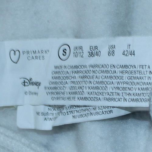 Disney Primark Cares Women's White Sweatshirt Small Minnie & Friends Print