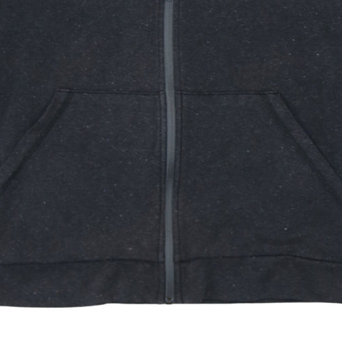 Adidas Boys Black Full Zip Hoodie 13-14 Years Regular Fit Fleece