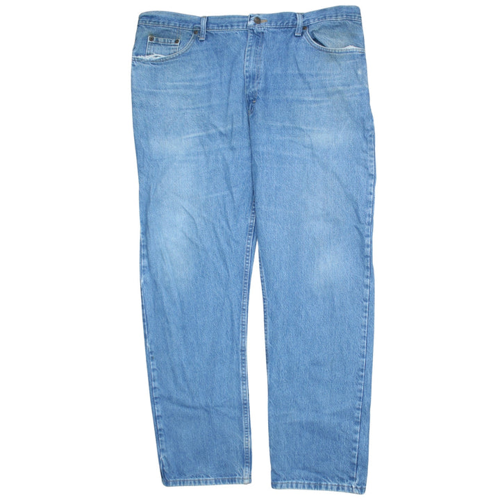 Wrangler Men's Blue 42x32 Regular Fit Straight Denim Jeans