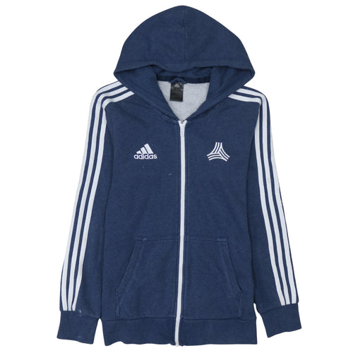 Adidas Men's Blue Full Zip Hoodie Small Sportswear Jacket