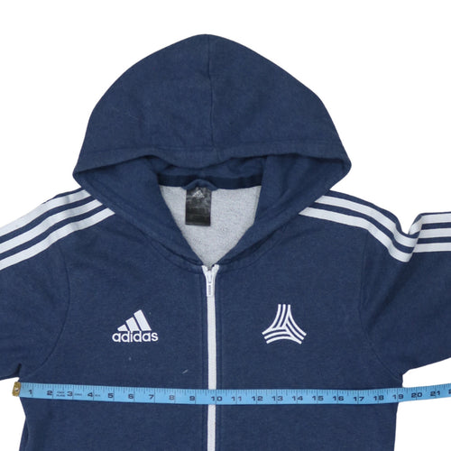 Adidas Men's Blue Full Zip Hoodie Small Sportswear Jacket