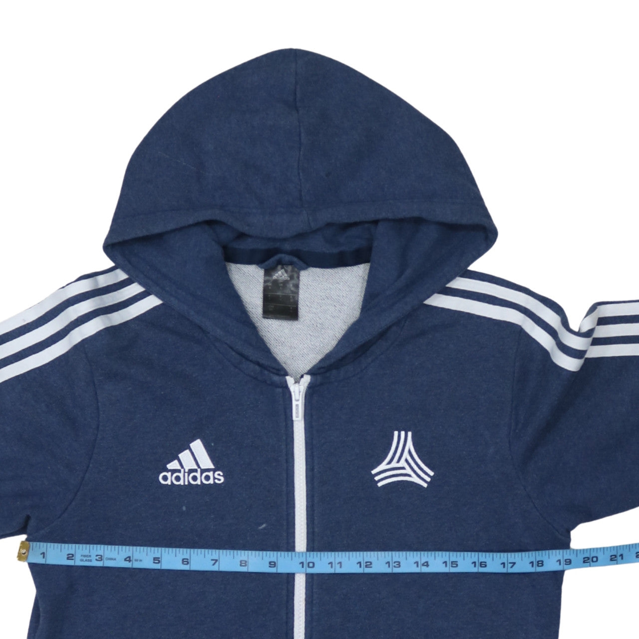Adidas Men's Blue Full Zip Hoodie Small Sportswear Jacket