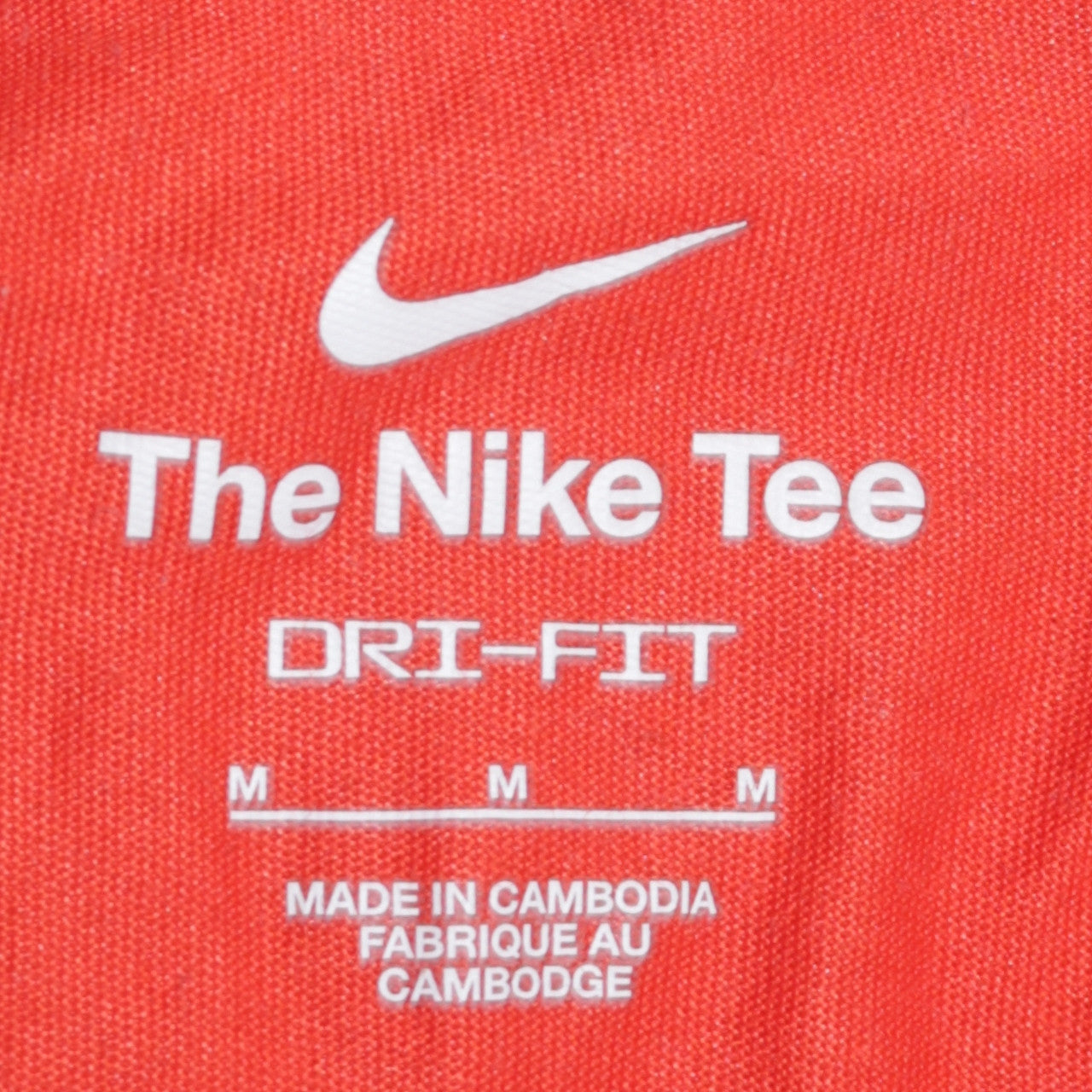 Nike Men's Orange Dri-FIT Crew Neck Short Sleeve T-Shirt Size M