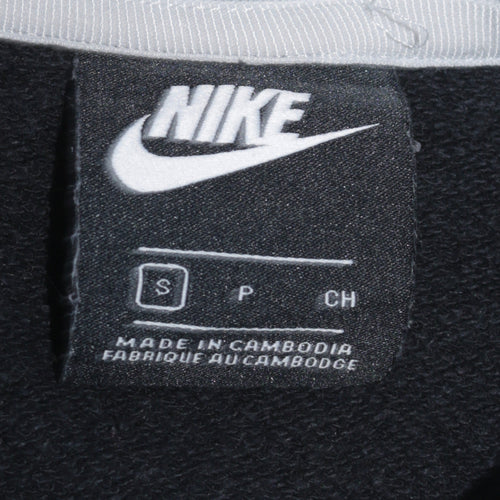 Nike Men's Grey Small Logo Pullover Sweatshirt Regular Fit