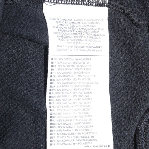 Nike Men's Grey Small Logo Pullover Sweatshirt Regular Fit