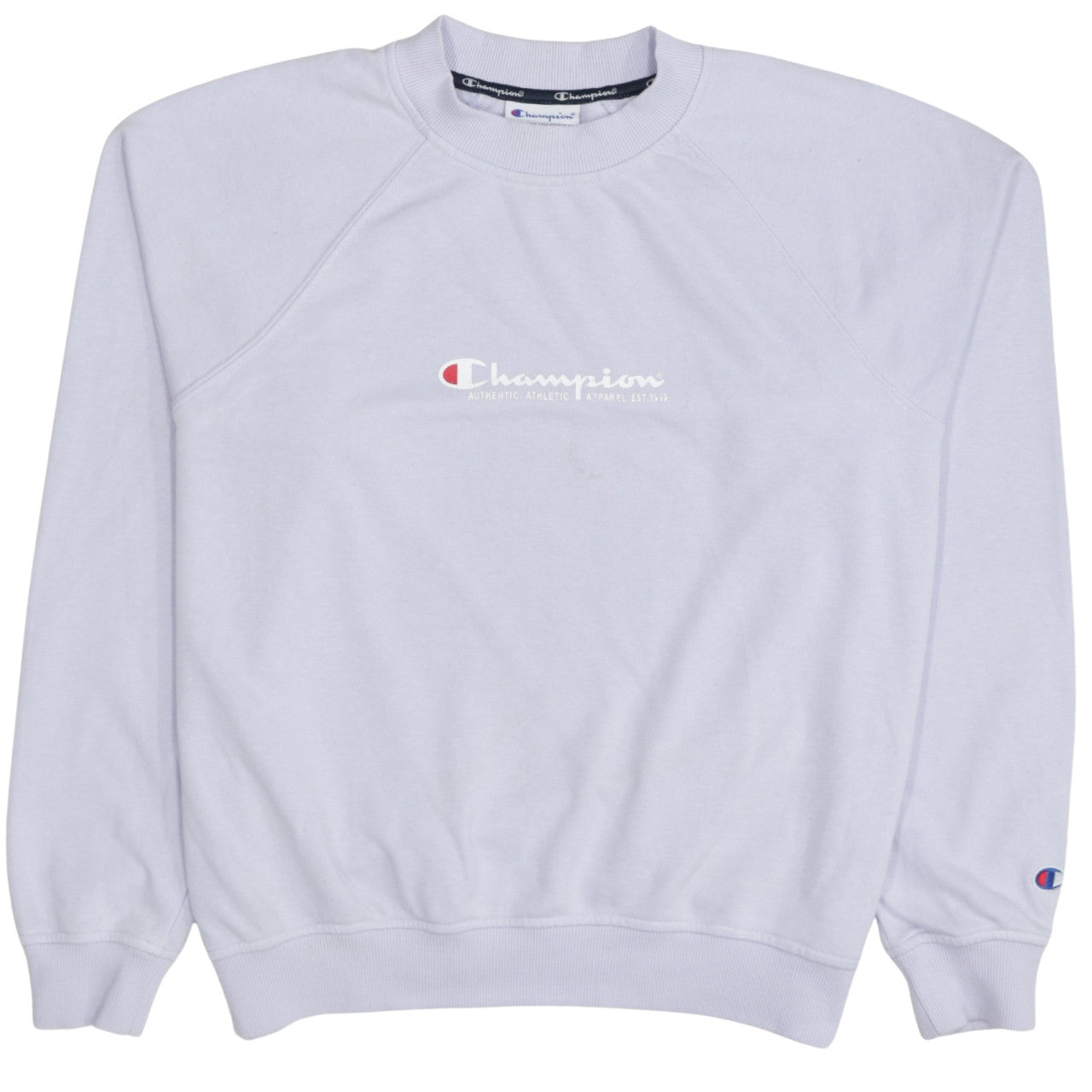 Champion Women White Small Crew Neck Pullover Sweatshirt