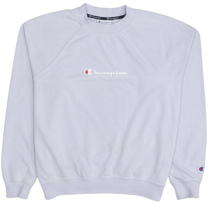 Champion Women White Small Crew Neck Pullover Sweatshirt