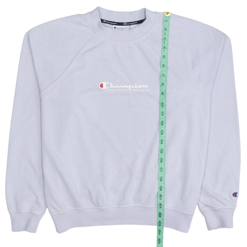 Champion Women White Small Crew Neck Pullover Sweatshirt