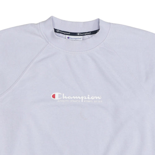 Champion Women White Small Crew Neck Pullover Sweatshirt