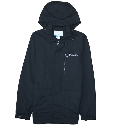 Columbia Men's Black Waterproof Hooded Parka Jacket Size S