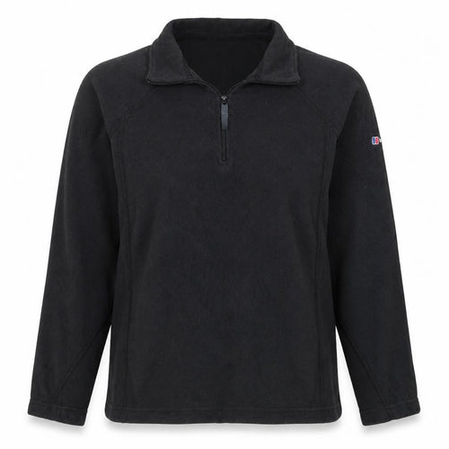 Berghaus Womens Black Size 12 Half Zip Fleece Jacket Hiking Top