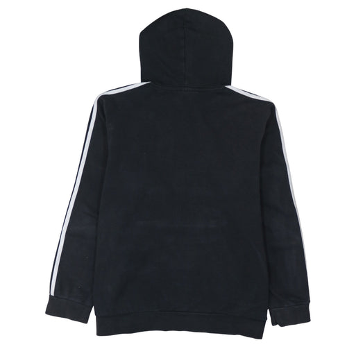 Adidas Men Black XL Pullover Hoodie Fleece Logo Sweatshirt