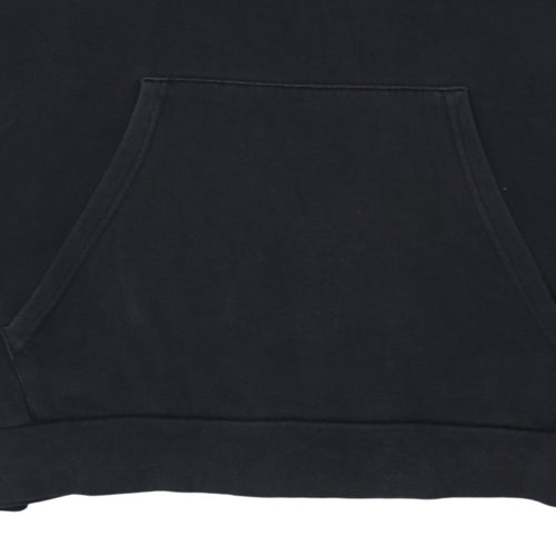 Adidas Men Black XL Pullover Hoodie Fleece Logo Sweatshirt