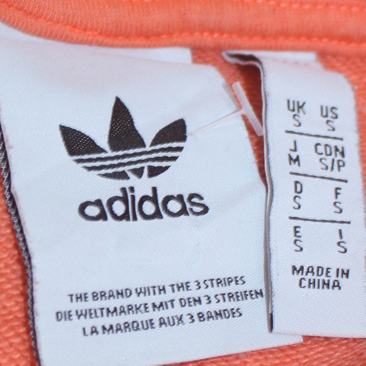 Adidas Women’s Coral Pink Hoodie Small Cotton Pullover with Logo