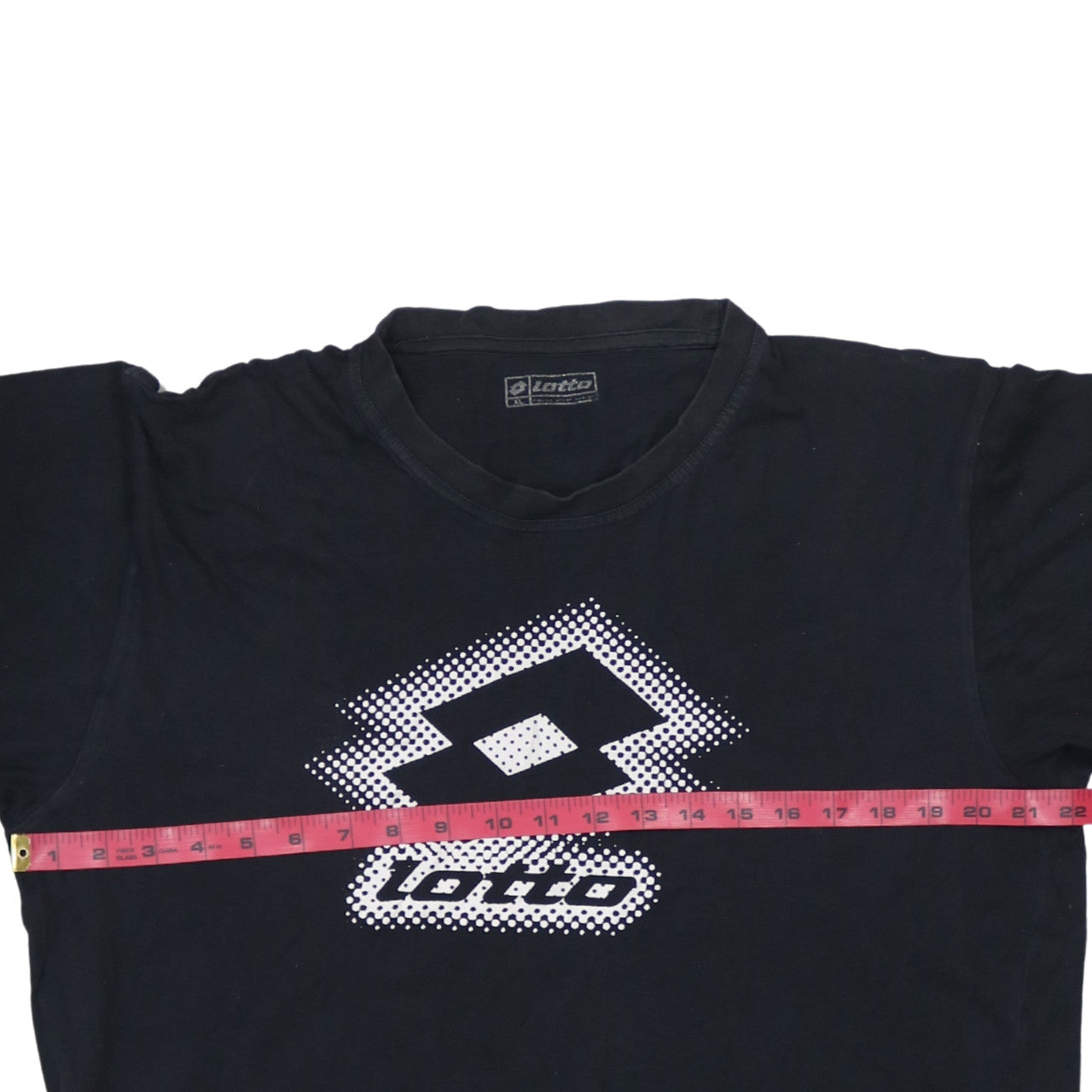 Lotto Mens Black XL Graphic Print Sports Crew Neck T-Shirt