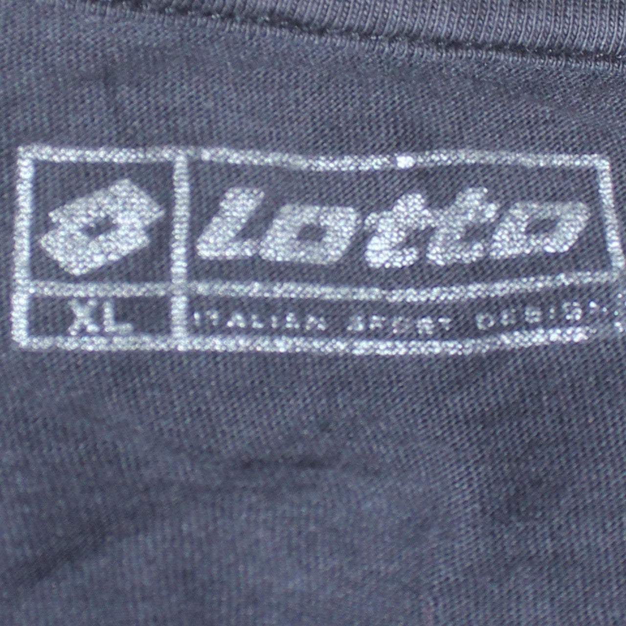 Lotto Mens Black XL Graphic Print Sports Crew Neck T-Shirt
