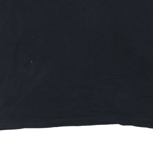 Lotto Mens Black XL Graphic Print Sports Crew Neck T-Shirt