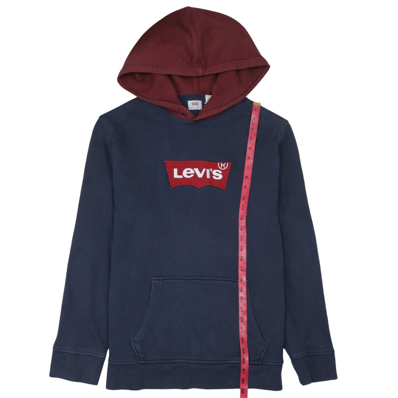 Levi's Men's Blue Pullover Hoodie 2XL Logo Graphic Sweatshirt