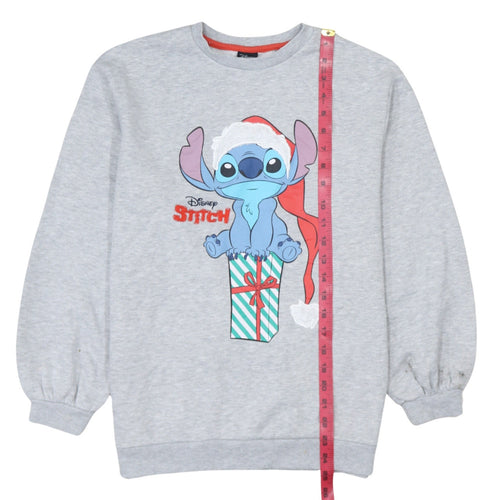 Disney Girls Grey Stitch Christmas Pullover Sweatshirt 11-12 Years