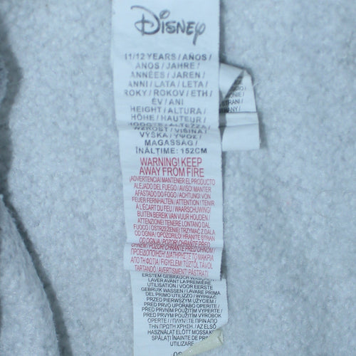 Disney Girls Grey Stitch Christmas Pullover Sweatshirt 11-12 Years