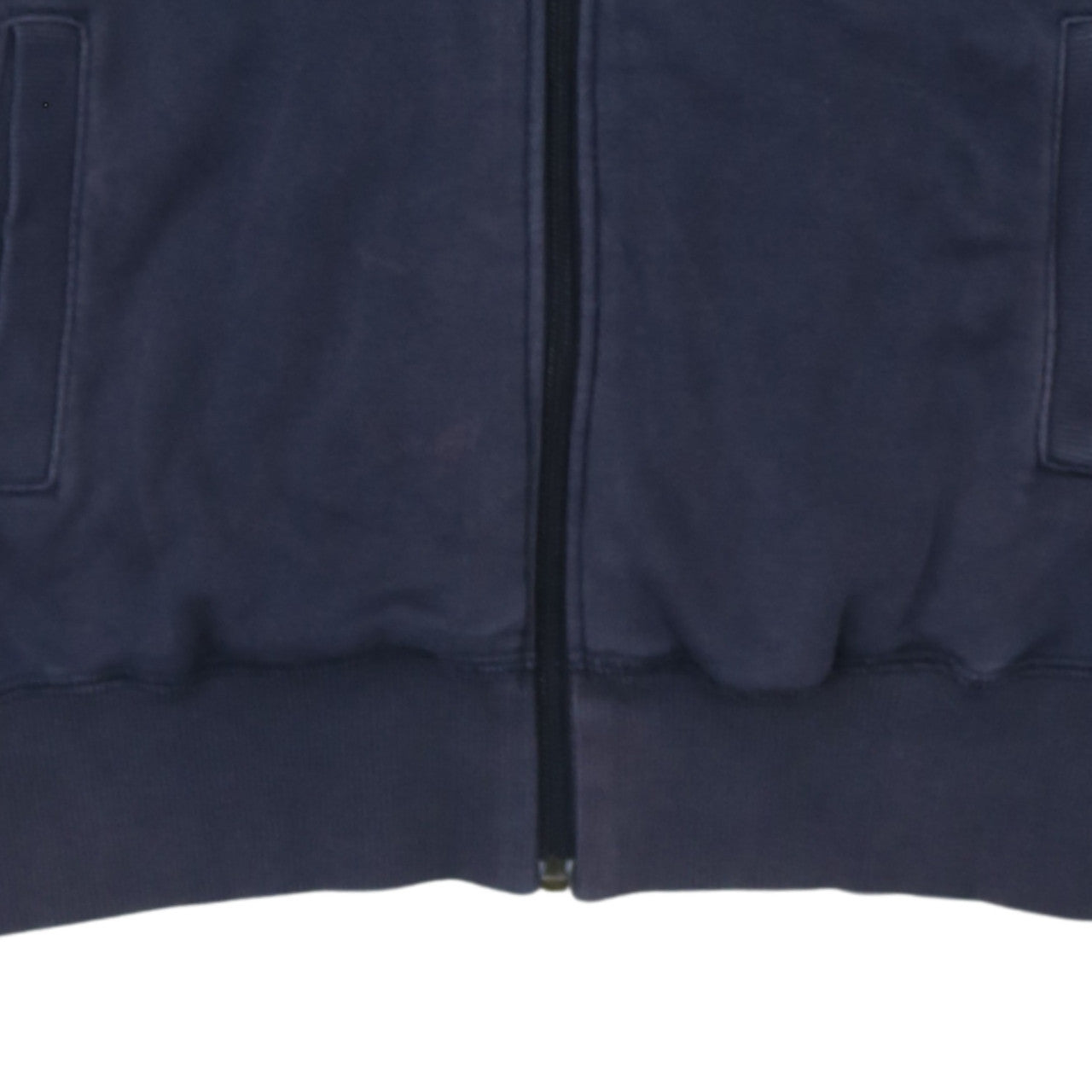 Adidas Women’s Navy Full Zip Hoodie Size 12 Cotton Lined Casual Sweatshirt