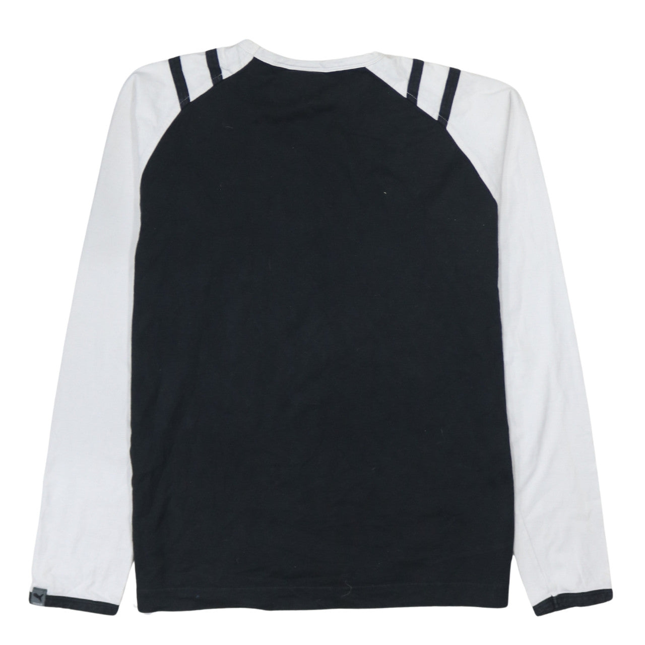 Puma Men's Black Long Sleeve Colourblock Cotton Top L