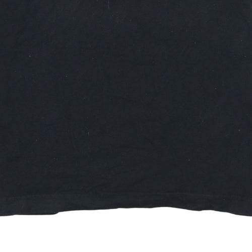 Puma Men's Black Long Sleeve Colourblock Cotton Top L