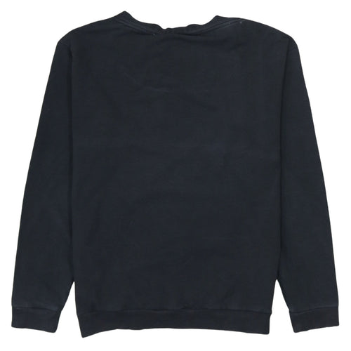 Adidas Womens Black Crew Neck Pullover Sweatshirt Size XS