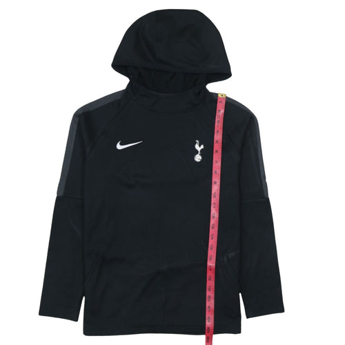 Nike Boys Black Tottenham Dri-FIT Pullover Hoodie Size L 147-158cm