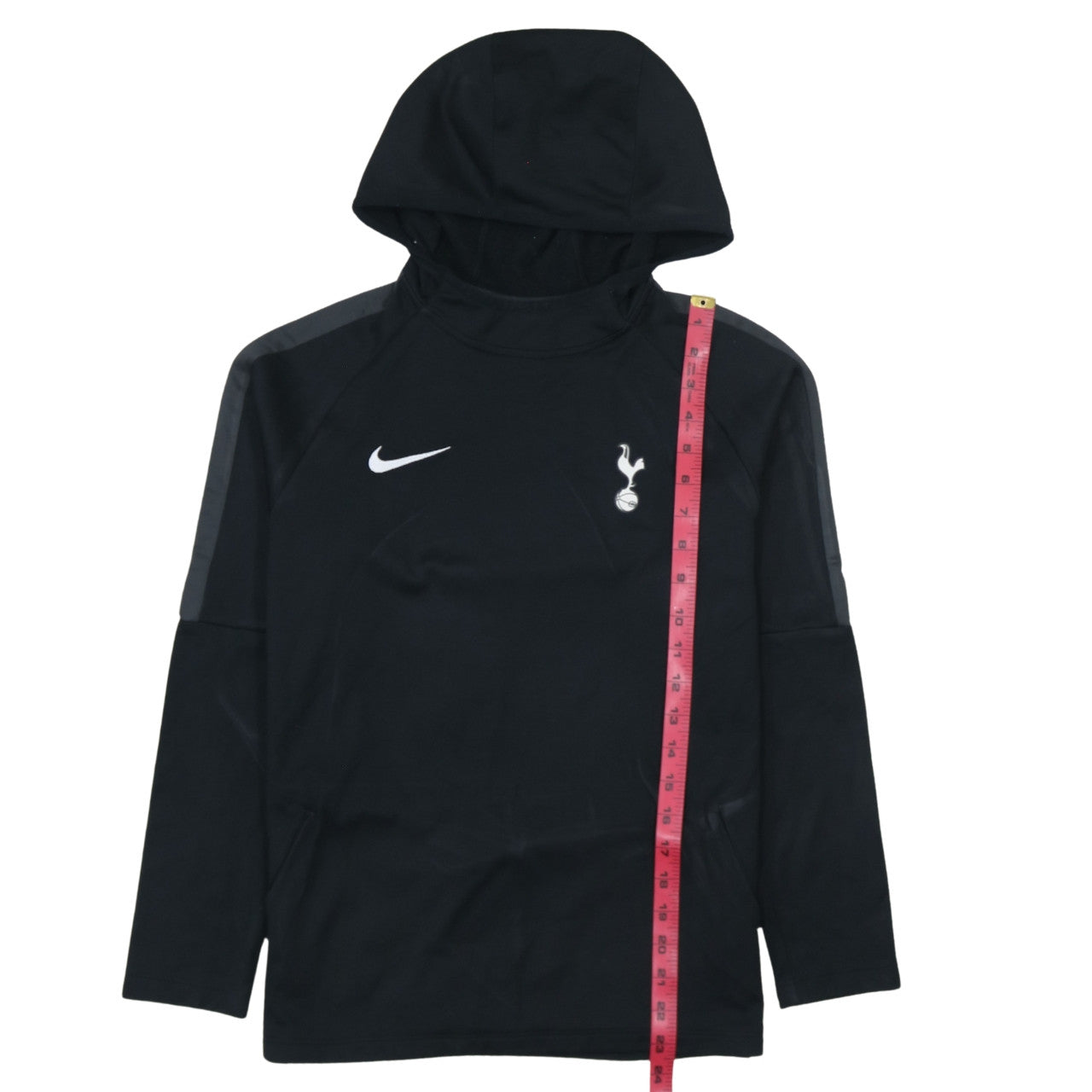 Nike Boys Black Tottenham Dri-FIT Pullover Hoodie Size L 147-158cm