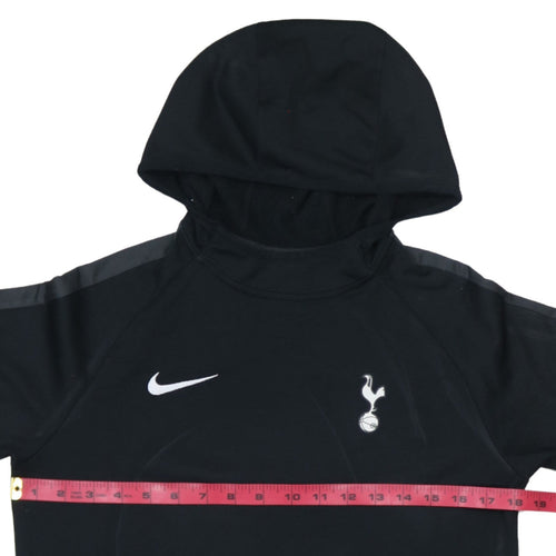 Nike Boys Black Tottenham Dri-FIT Pullover Hoodie Size L 147-158cm