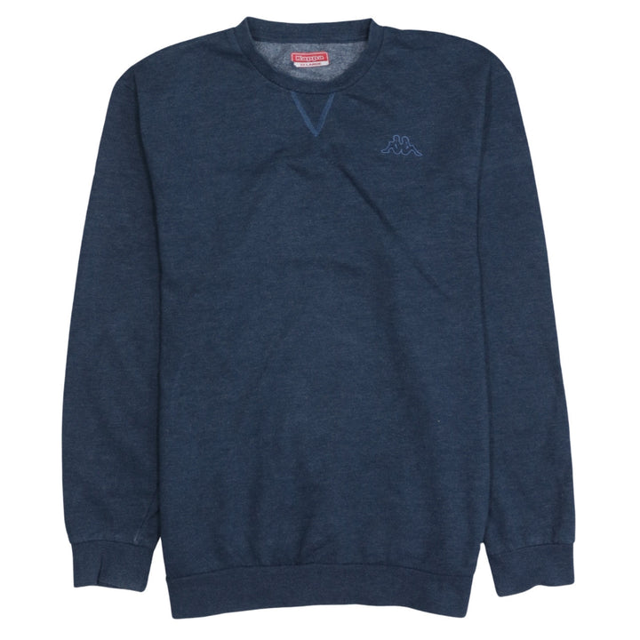 Kappa Men’s Blue 2XL Pullover Sweatshirt Crew Neck Logo Sportswear