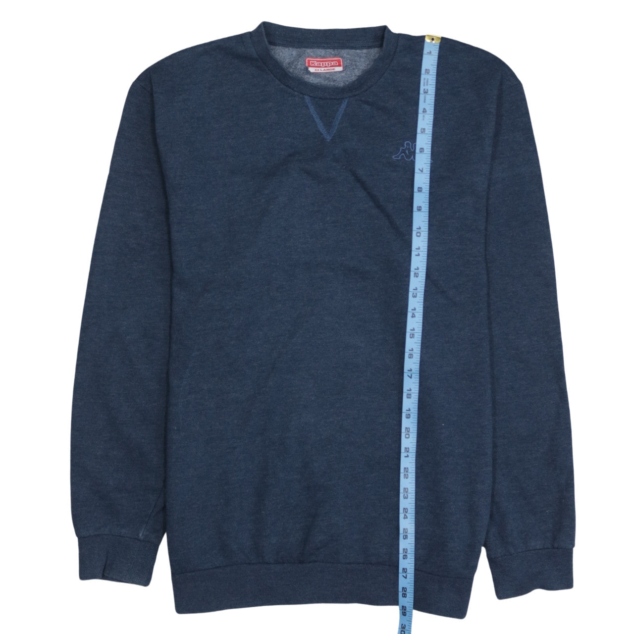 Kappa Men’s Blue 2XL Pullover Sweatshirt Crew Neck Logo Sportswear