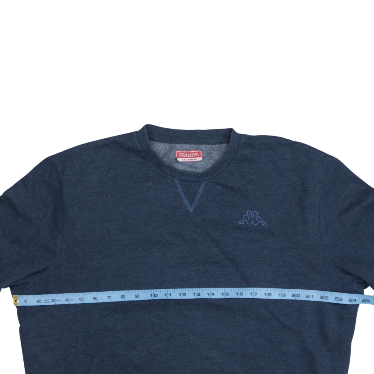 Kappa Men’s Blue 2XL Pullover Sweatshirt Crew Neck Logo Sportswear