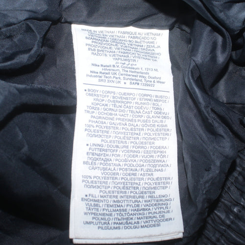 Nike Womens Black Therma-Fit Hooded Puffer Jacket L